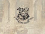 Wallpaper Hogwartswappen Crest